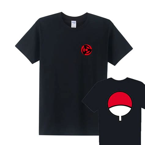 The Uchiha Clan T Shirt Men Anime Naruto T Shirts 2016 New Summer Short