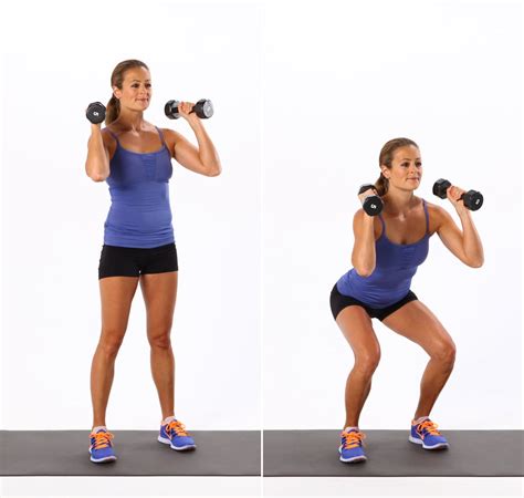 Dumbbell Squat Butt Exercises Using Dumbbells Popsugar Fitness Photo 2