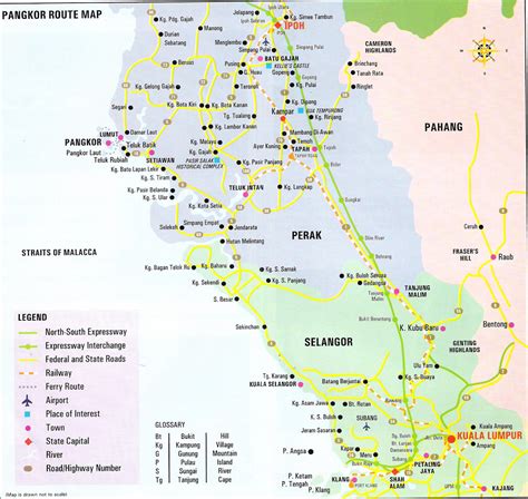 Pangkor Route Map Perak Malaysia • Mappery