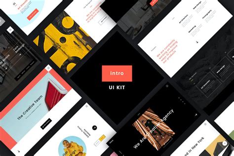 Intro Ui Kit Graphic Templates Envato Elements