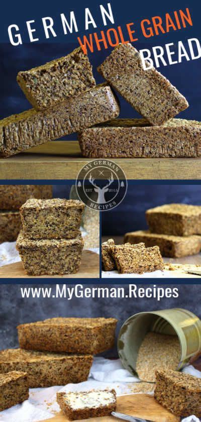 Remove bread when finished and place on wire rack to cool before cutting. German Whole Grain Bread - Schwarzbrot | Recipe | German rye bread recipe, German bread, Multigrain