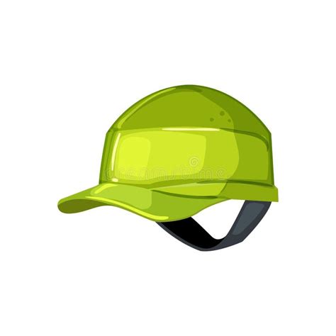 Hat Helmet Builder Cartoon Vector Illustration Stock Vector