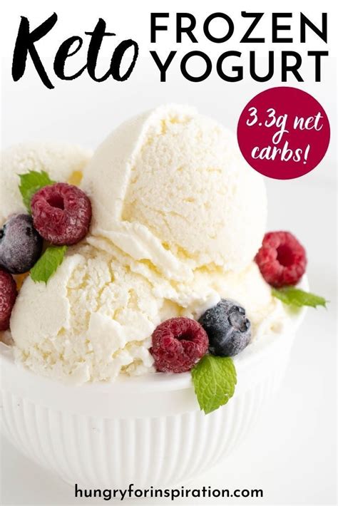 Easy Keto Frozen Yogurt No Churn Joghurt rezepte Gesunde süße snacks Keto dessert rezepte