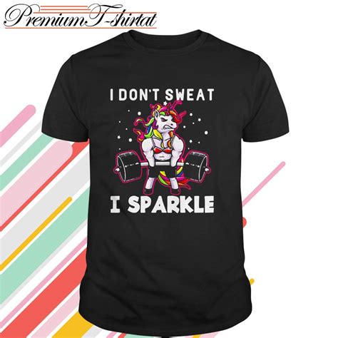 <p>knix don't sweat it tshirt white medium nwt. Unicorn I don't sweat I sparkle shirt, hoodie, sweater ...