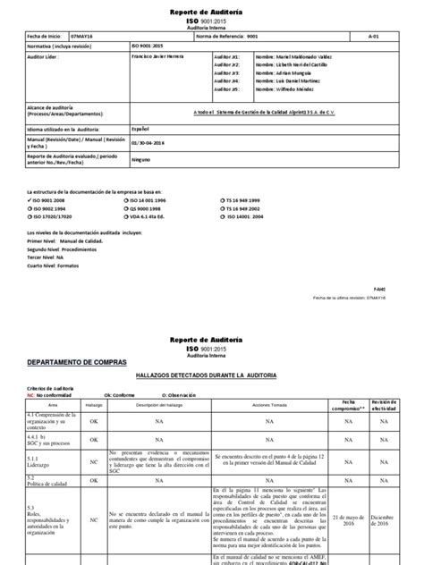 Reporte De Auditoria Al Print 13docx Auditoría Planificación