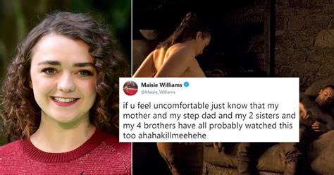 Maisie Williams Replies To Fans Feeling Uncomfortable Over Aryas Sex