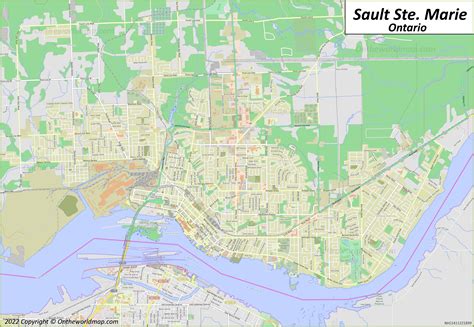 Sault Ste Marie Map Ontario Canada Detailed Maps Of Sault Ste Marie