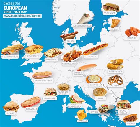 Where is the best street food in the world? European street food map : europe