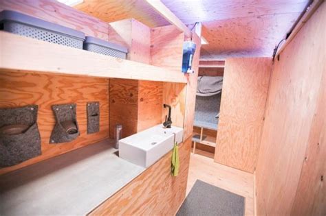 We built this garage just for them with a full 8 ft. Urban Stealth Uhaul Conversion: Box Truck Tiny House For Sale!