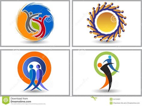 Friend Logos Stock Vector Image 54104081