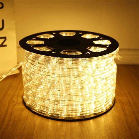 Suncrown 150ft 2 Wire Waterproof Led Rope Light Kit For