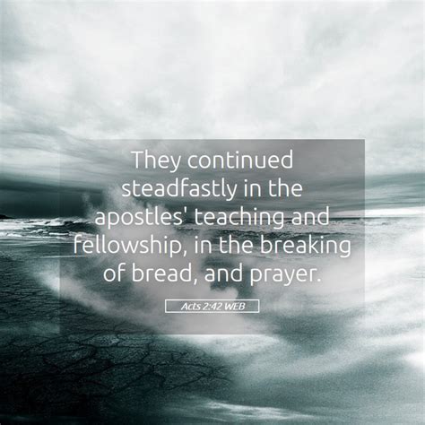 Acts 242 Web They Continued Steadfastly In The Apostles