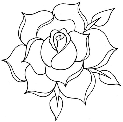 Easy flower painting ideas for beginners twirling flowers painting. Free Rose Drawing Outline, Download Free Clip Art, Free ...