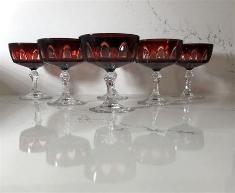 Set Of 6 Cristal Darques Champagne Coupe Tall Sherbet Etsy In 2021