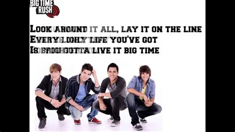 Big Time Rush Big Time Rush Lyrics Youtube