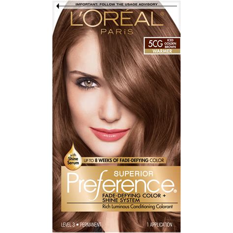 For individuals looking to take a bold approach in the hair department, you can't go wrong with ash brown ombré. L'Oreal Warmer 5CG Iced Golden Brown Hair Color - Beauty ...