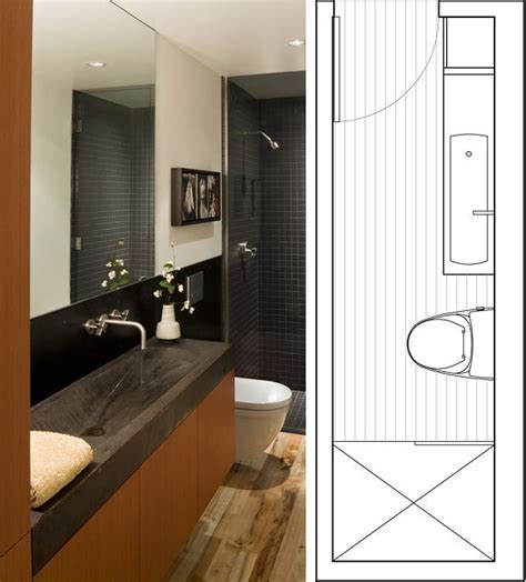 Narrow bathrooms pictures