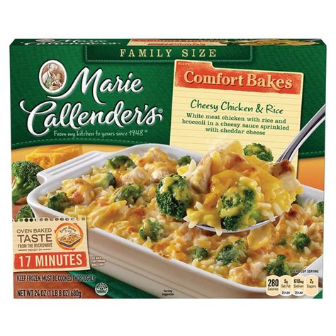 Marie callender's frozen dinners are convenient meals that bring back the homestyle cooking you crave. Marie Callender's Chicken And Rice Bake (24 oz) from Giant ...