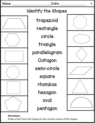 Geometry Worksheets 2d Shapes