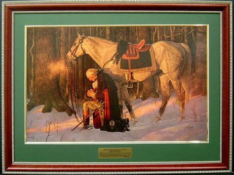 Prayer At Valley Forge Revolutionary War Print Art By Friberg Custom
