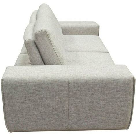 Modular 2-Seater with Adjustable Backrests in Light Grey Fabric in 2022