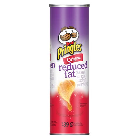 Pringles Reduced Fat Original Flavour Potato Chips Smartlabel