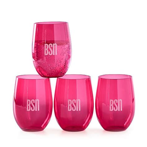 Outdoor Stemless Wine Glasses Set Of 4 Mark And Graham