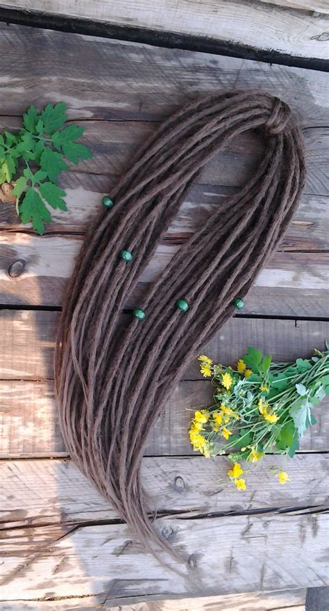 dreads synthetic brown full set double ended dreadlocks soft etsy brown synthetic dreads