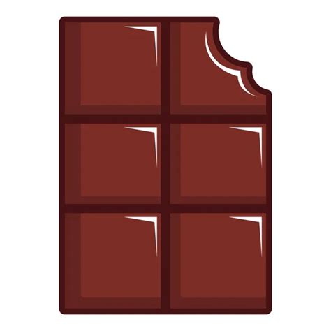Barra De Chocolate Ilustração De Desenho Vetorial — Vetor De Stock