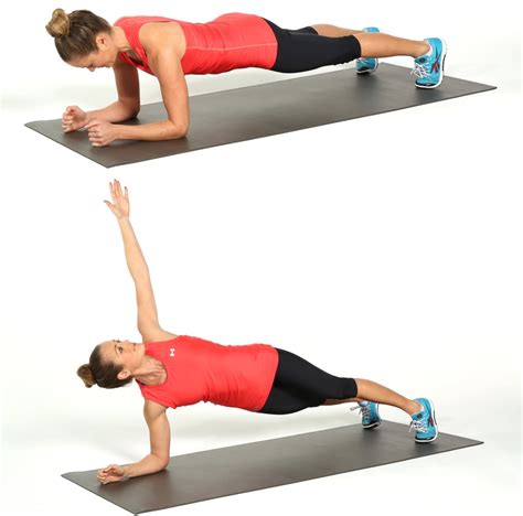 Elbow Plank And Rotate Core Workout Popsugar Fitness Photo 8