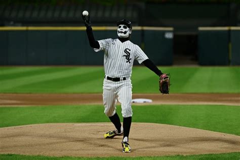 Watch Corpse Painted Heavy Metal Singer Throw First Pitch At White Sox Game