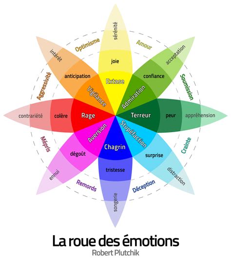 classification des émotions selon Robert Plutchik Roue des émotions