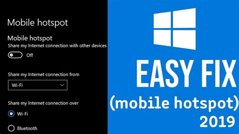 How To Fix Windows 10 Hotspot Not Obtaining Ip Address Hotspot Not