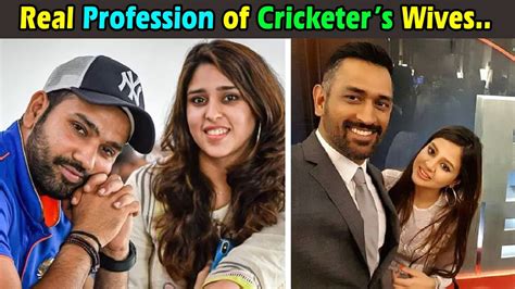 Real Life Profession Of Indian Cricketers Wives Youtube