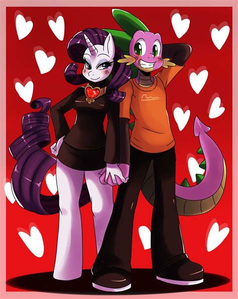 Spike And Rarity Valentine By Ss2sonic Mlp Pony Mlp My Little Pony
