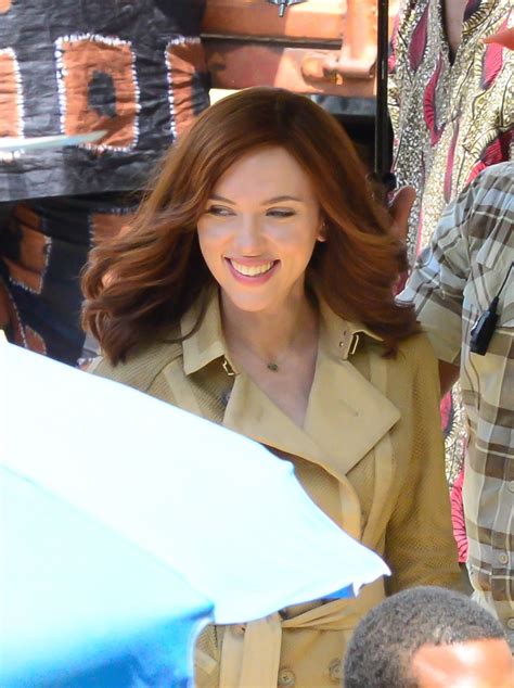 Scarlett Johansson Captain America Civil War Set Photos