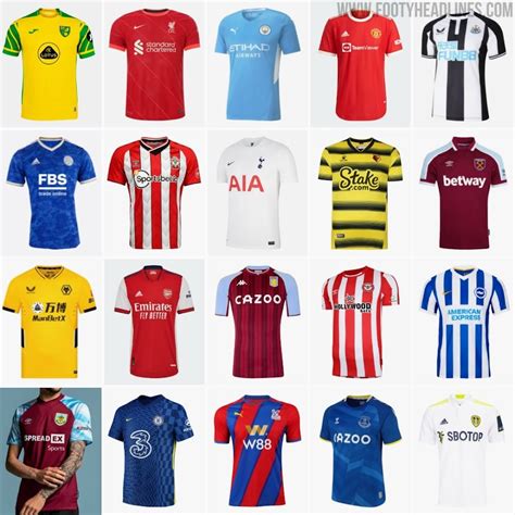 Ranking All 2021 22 Premier League Home Kits Footy Headlines