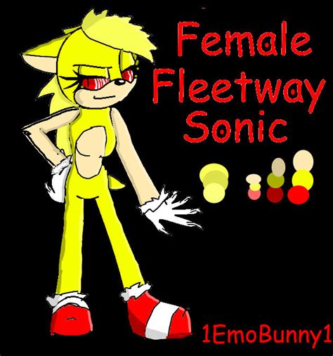 Female Fleetway Sonic By 1emobunny1 On Deviantart