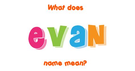 Evan Name Meaning Of Evan