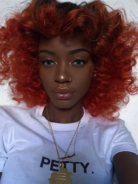 When you want to spice up your black hair, add a red tint. Image result for black women with colored hair | Burnt ...