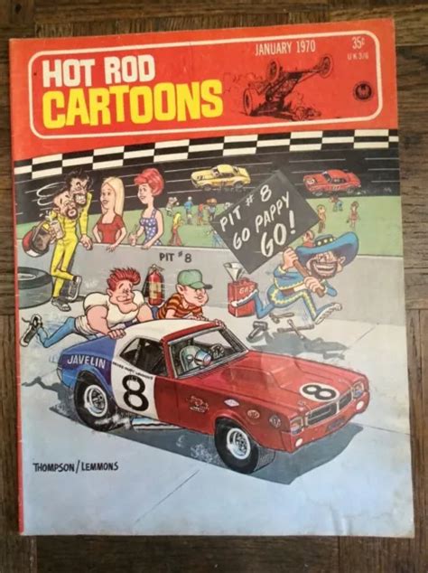 March Hot Rod Cartoons Auto Racing Drag Race Car Comic Book Toons Nhra Ahra Picclick