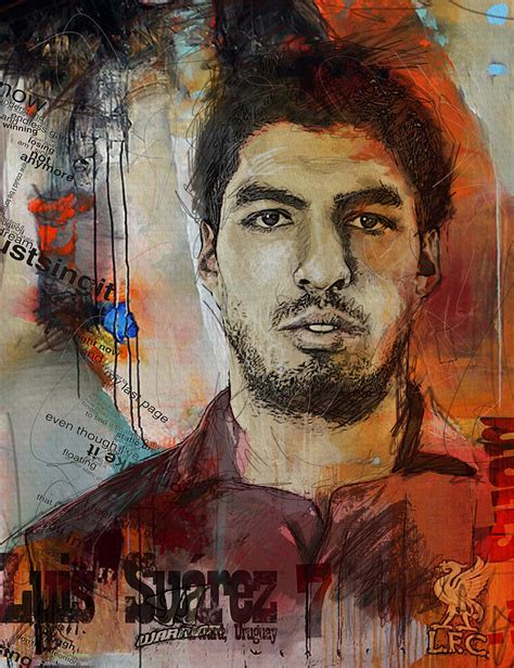 Luis Suarez Painting By Corporate Art Task Force