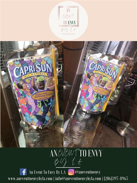 Custom Capri Sun Caprisun Labels Juice Or Digital Etsy