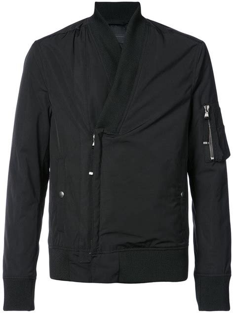 Leather jacket with gold zippers. Diesel Black Gold Cotton Jiarrino Samurai Jacket in Black ...