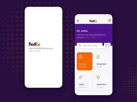 Download Fedex Delivering Package To Customer's Doorstep Wallpaper