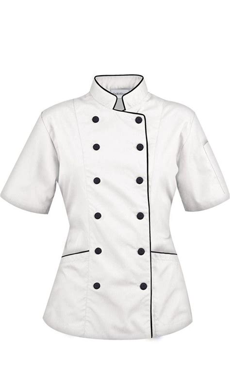 Womens Tailored Chef Coat With Piping 2999 Chefuniforms