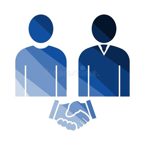 Two Man Making Deal Icon Stock Vector Illustration Of Agreement