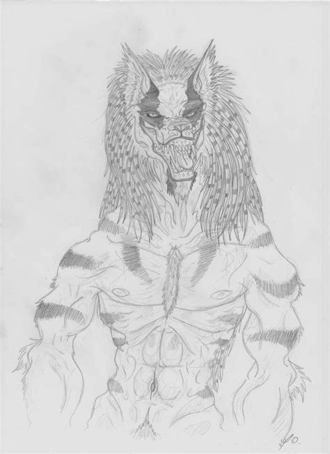 Werewolf Sketch By Melek90 On Deviantart
