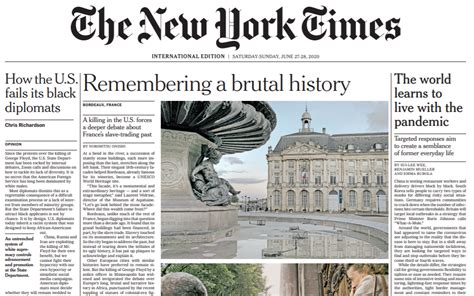 the new york times international daily newspaper