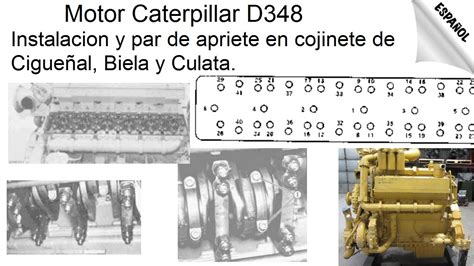 Motor Caterpillar D Instalaci N Y Torque De Apriete En Cojinete De